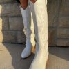 Shoes * | Unique Billini: Urson Cowboy Boot White