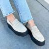 Shoes * | Diaphanous Free People: Nico Platform Loafer Cappuccino Suede