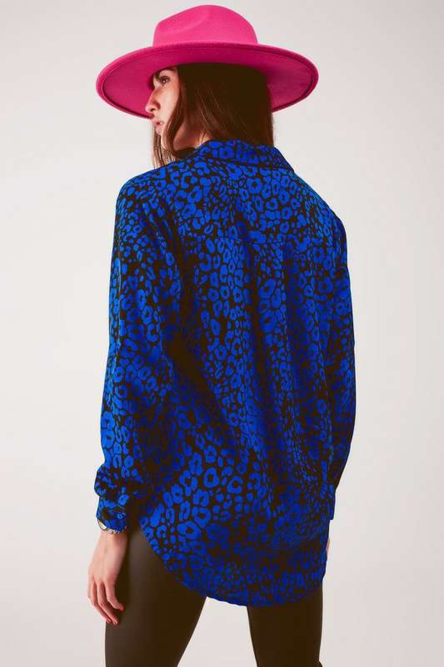 Clothing * | Comely Jungle Nights Top Blue