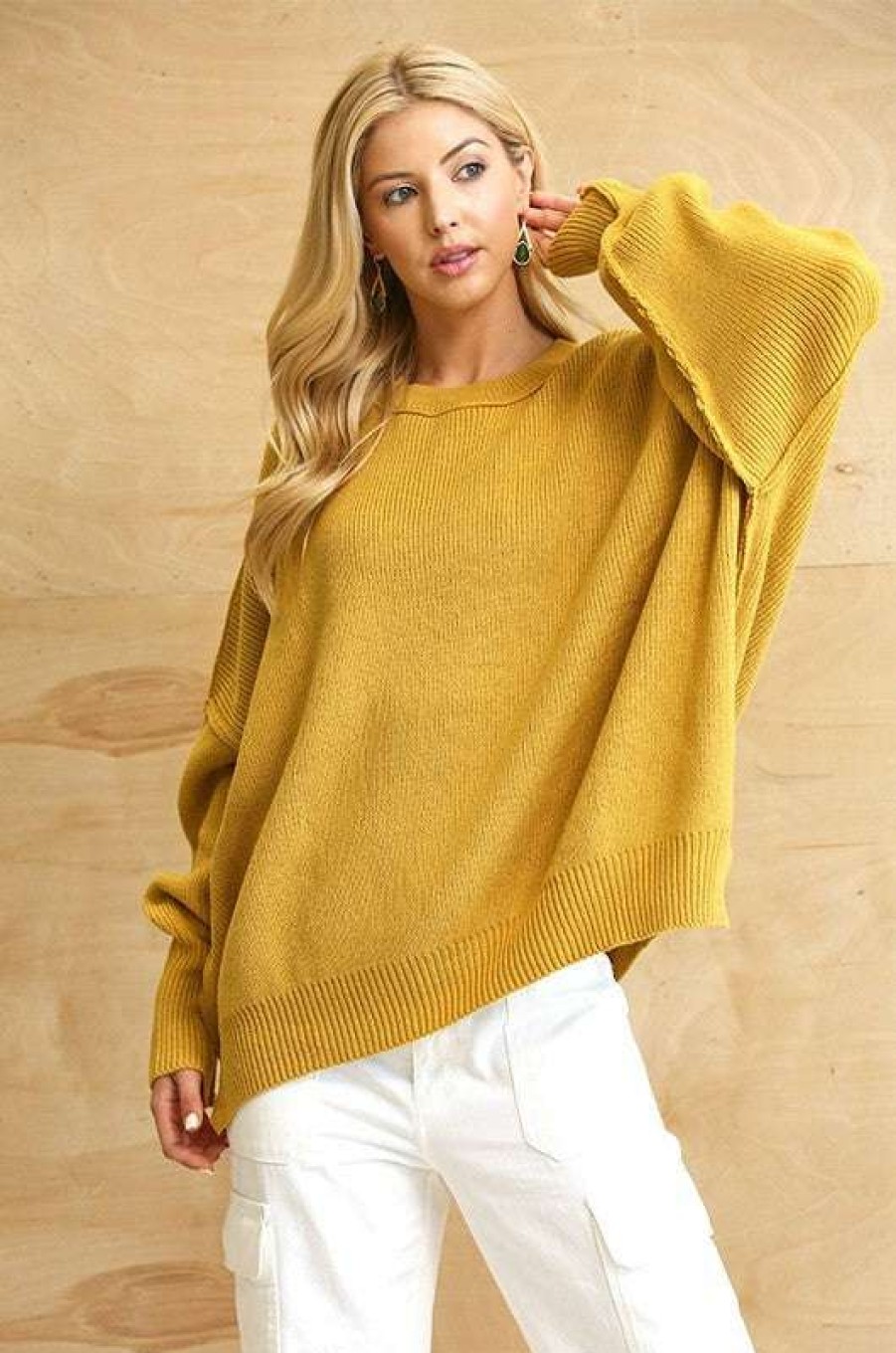 Clothing * | Unique Forever Sweater Golden