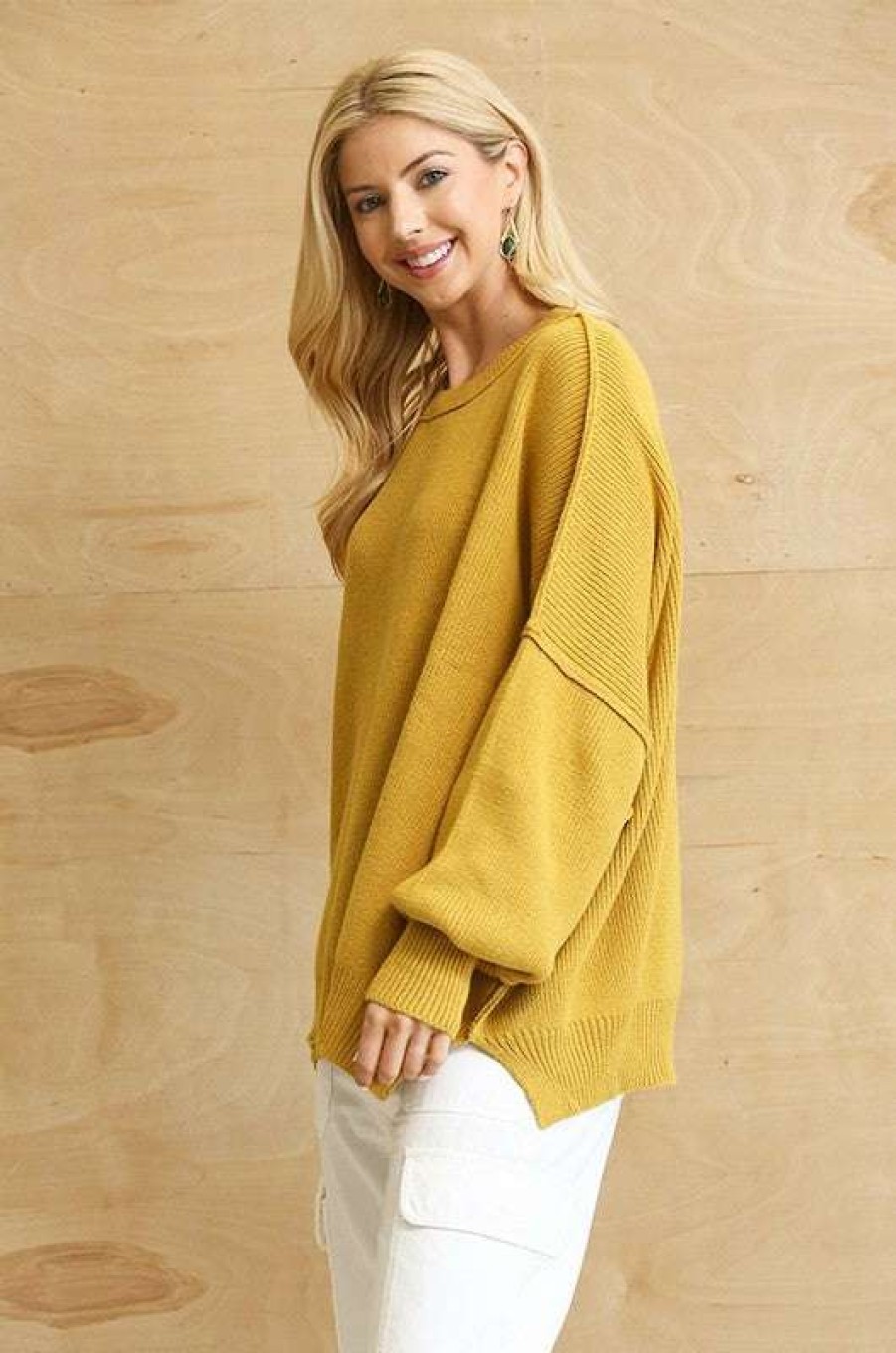 Clothing * | Unique Forever Sweater Golden