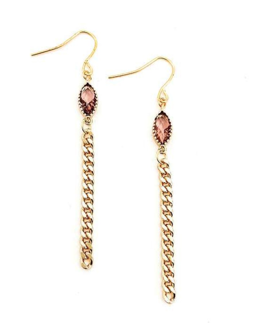 Accessories * | Authentic Beljoy: Elegance Earrings Mauve