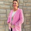 Clothing * | Beautiful Deb Corduroy Blazer Pink