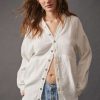 Clothing * | Particular Free People: Summer Daydream Buttondown Ivory