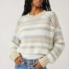 Clothing * | Authentic Free People: Devon Sweater Gravity Sweater