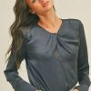 Clothing * | Fine Your Midnights Blouse Graphite