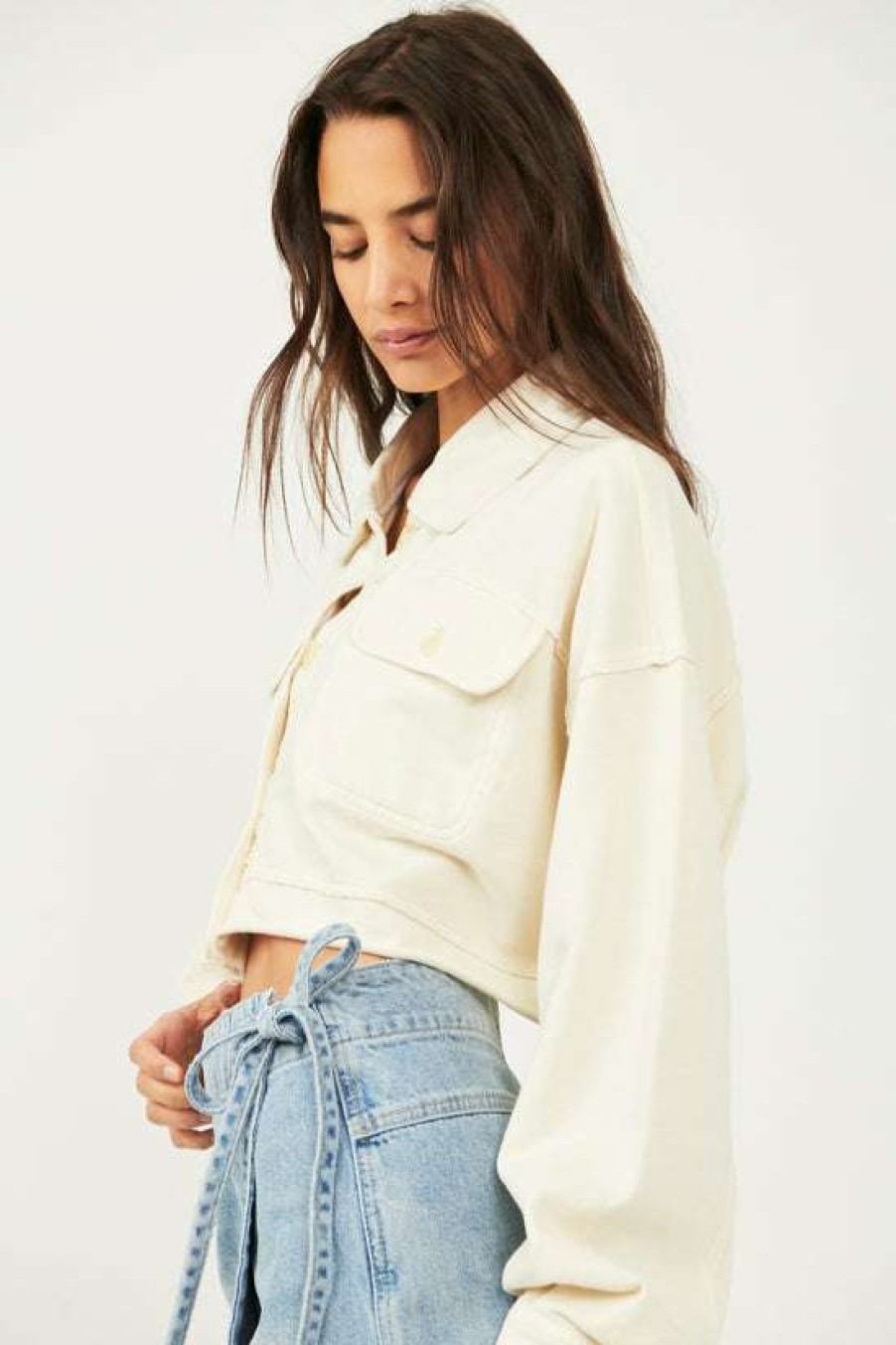 Clothing * | Authentic Free People: Saturday Shirt Jacket Lazy Bones