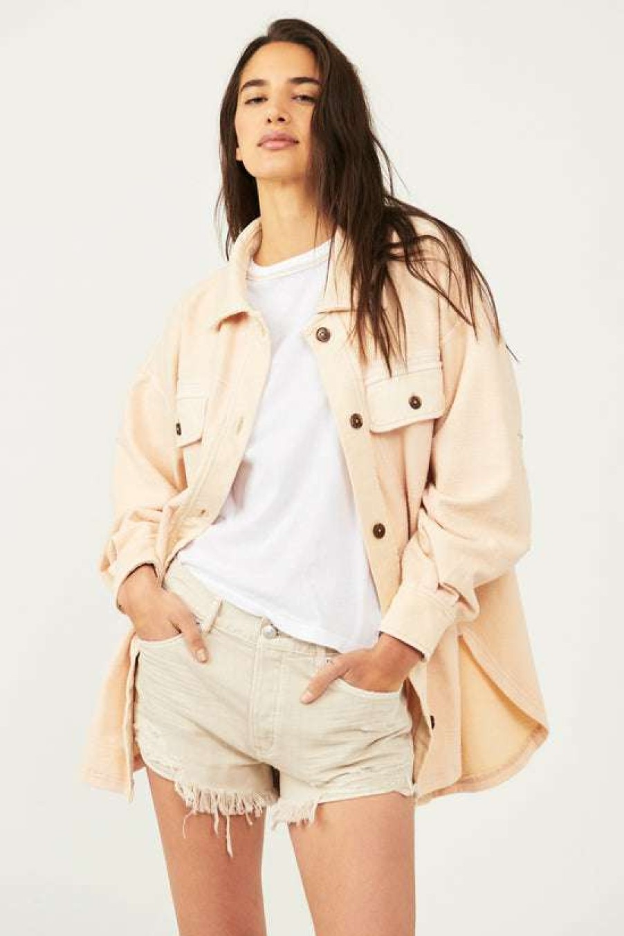 Clothing * | Latest Free People: Ruby Jacket Sweetheart Sunrise