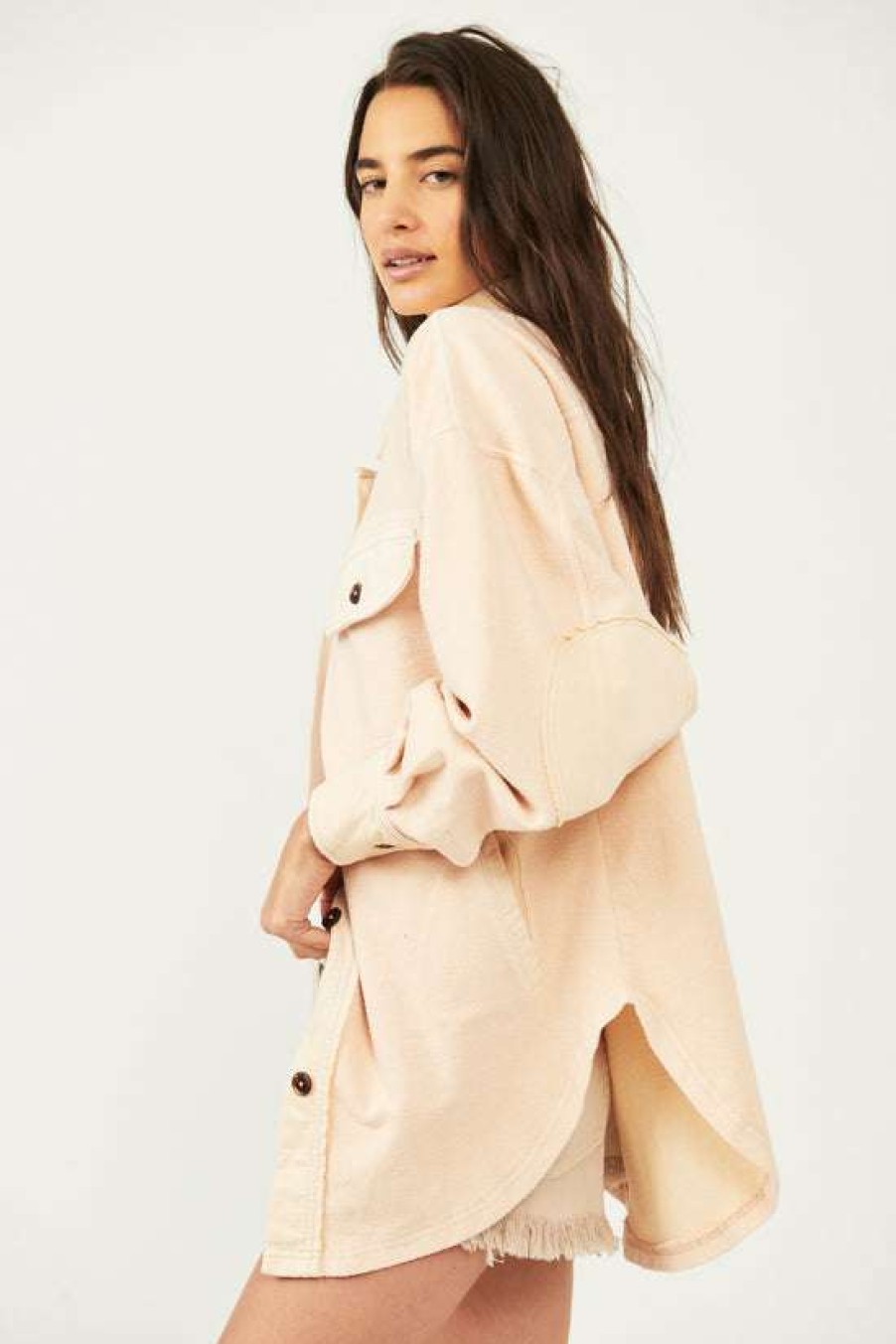 Clothing * | Latest Free People: Ruby Jacket Sweetheart Sunrise