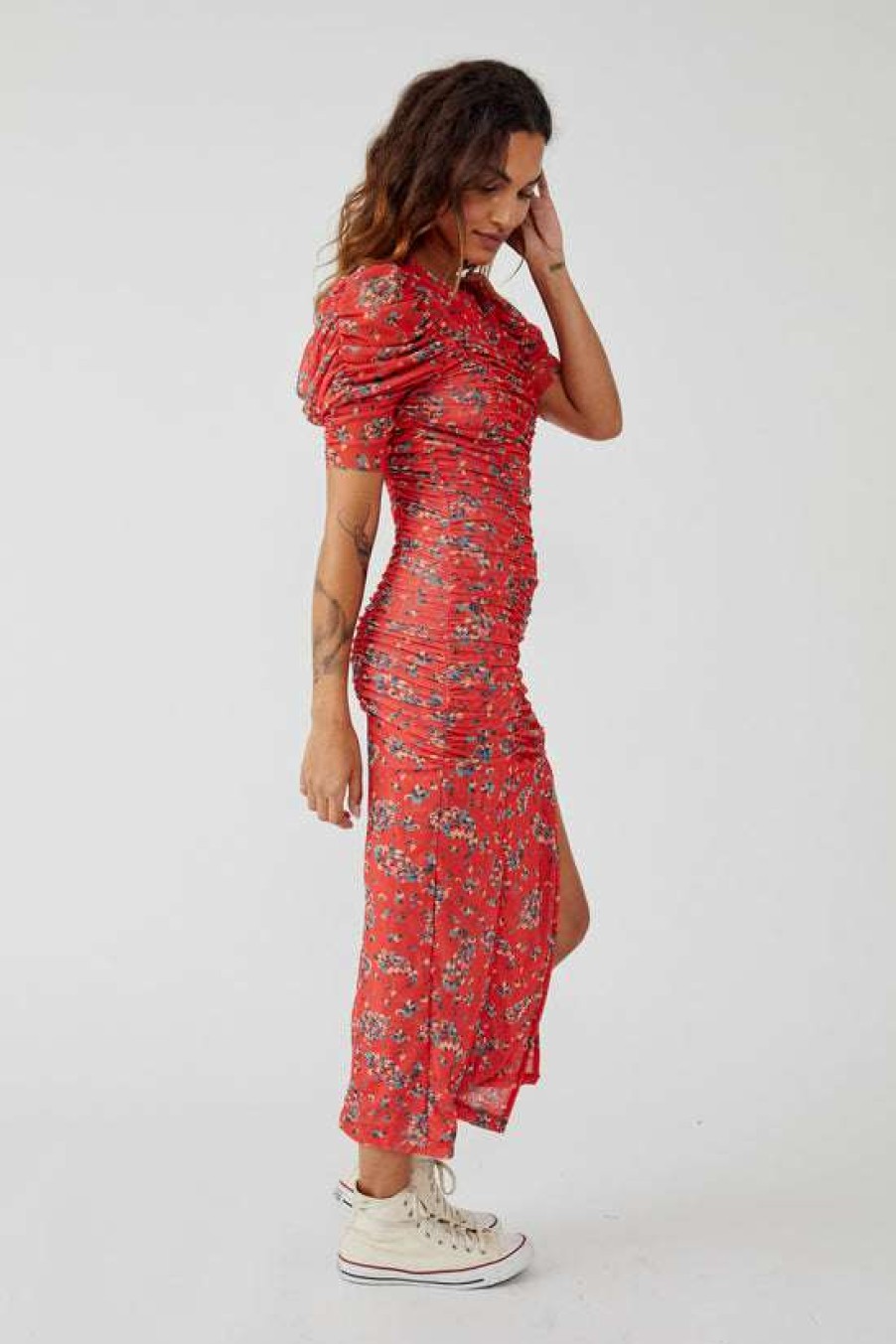 Clothing * | Particular Free People: Briella Midi Bloom Combo