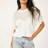 Clothing * | Particular Free People: Fall In Love Tee Ivory