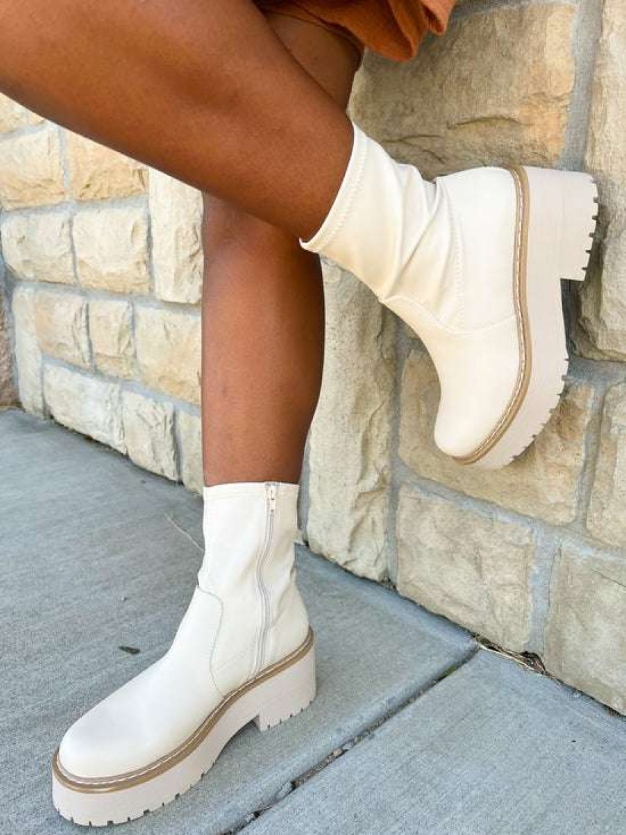 Shoes * | Diaphanous Inaki Boot Bone