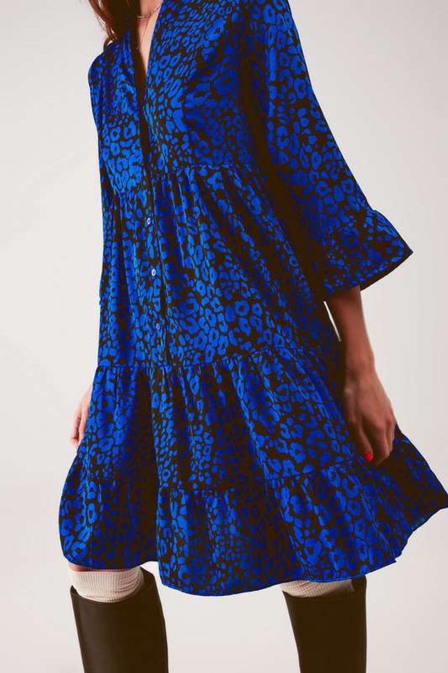 Clothing * | Latest Jungle Fever Dress Blue