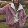 Clothing * | Beautiful Free People: Joplin Cozy Jacket Smoked Pink