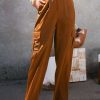 Clothing * | Fine Mission Silky Cargo Pants Brown