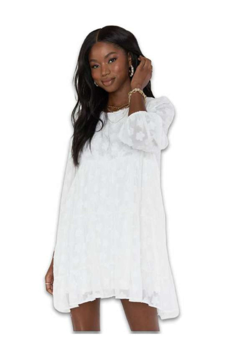 Clothing * | Fair Show Me Your Mumu: Portabella Dress White Daisy