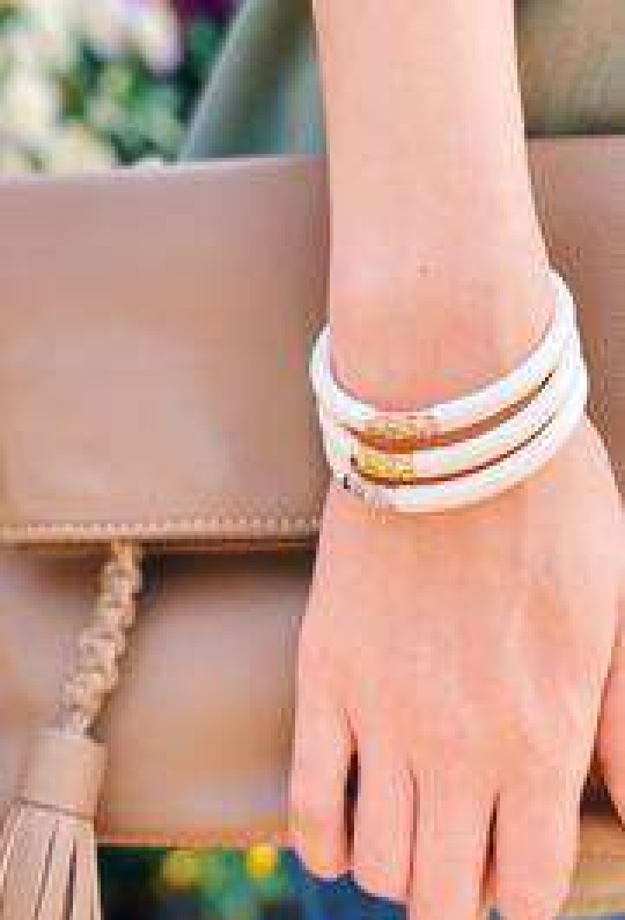 Accessories * | Beautiful Ivory Three Kings Budhagirl Bangles