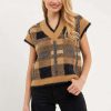 Clothing * | Particular English Factory: Tonya Mohair Vest Camel