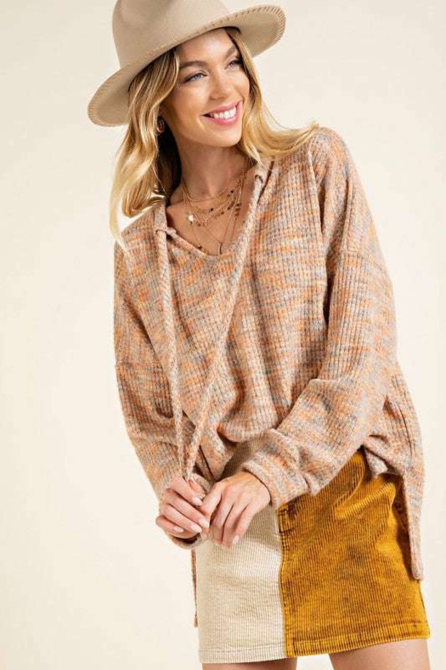 Clothing * | Latest Marley Textured Tunic Rust Multi