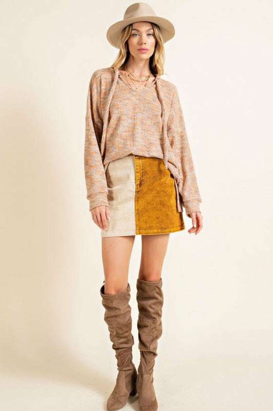 Clothing * | Latest Marley Textured Tunic Rust Multi