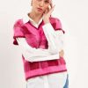 Clothing * | Fine English Factory: Tonya Mohair Vest Fuchsia